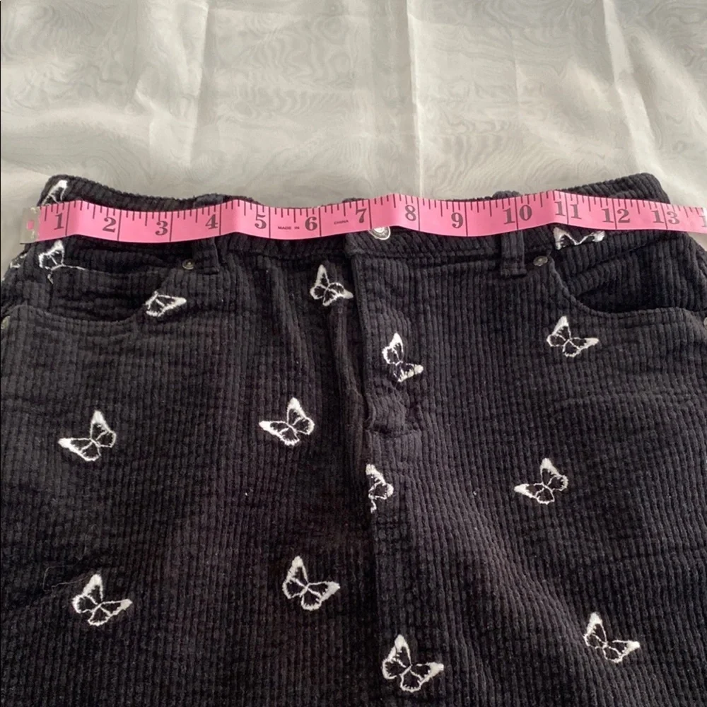 RSQ Gray A-Line Mini Skirt Crduroy Casual